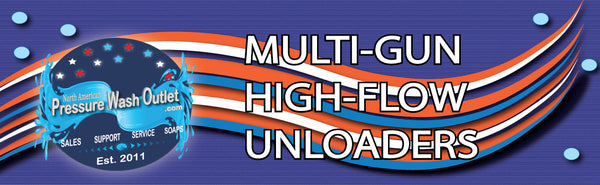 PRESSURE WASH MULTI-GUN HIGH FLOW UNLOADERS